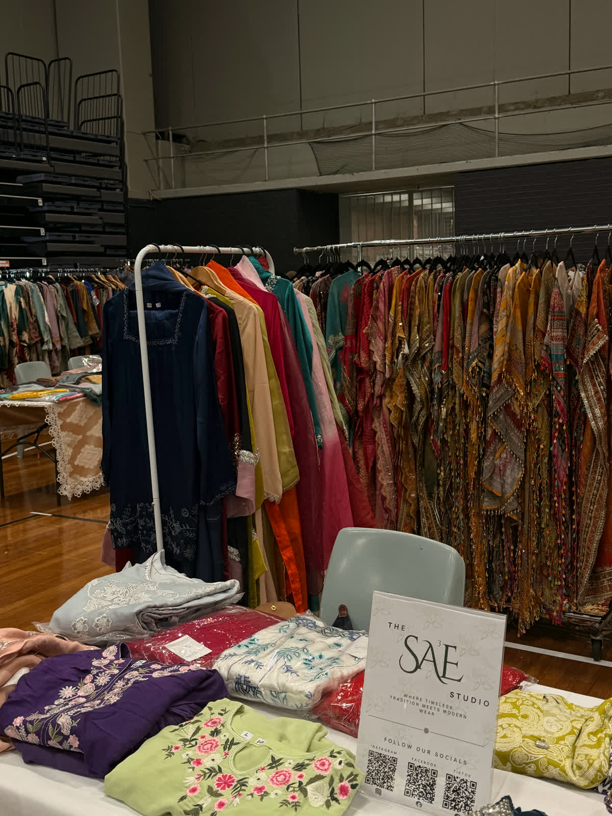 The SA3E Studio's first stall at Whitlam Leisure Centre, Liverpool